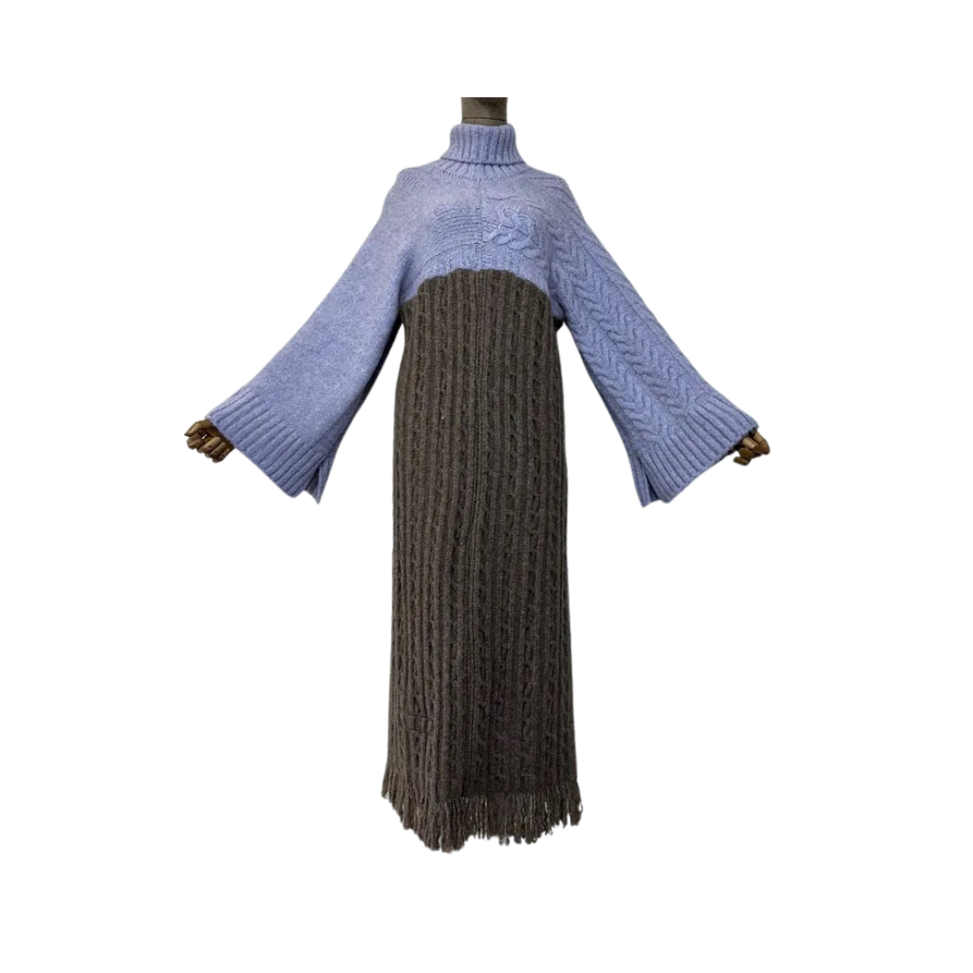 Knit Pullover Kaftan Dress  - WINI