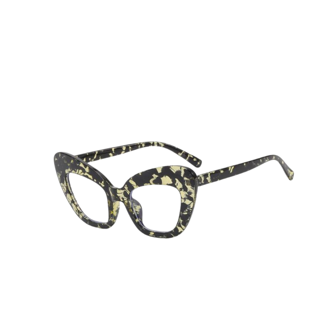 Pre Order:  Anti-Blue Light Large Frame Cat Eye Flat Sunglasses