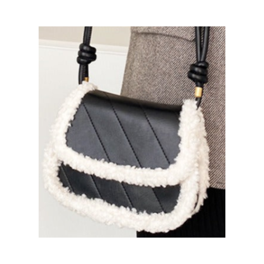 Pre Order:  Lamb Plush Shoulder Bag