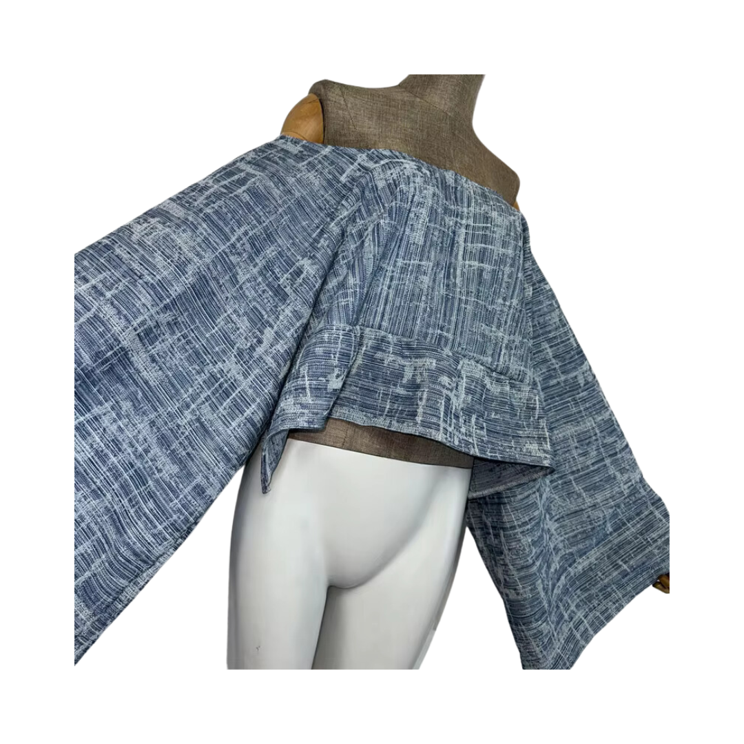 Pre Order: Denim Off Shoulder Crop Top - WINI