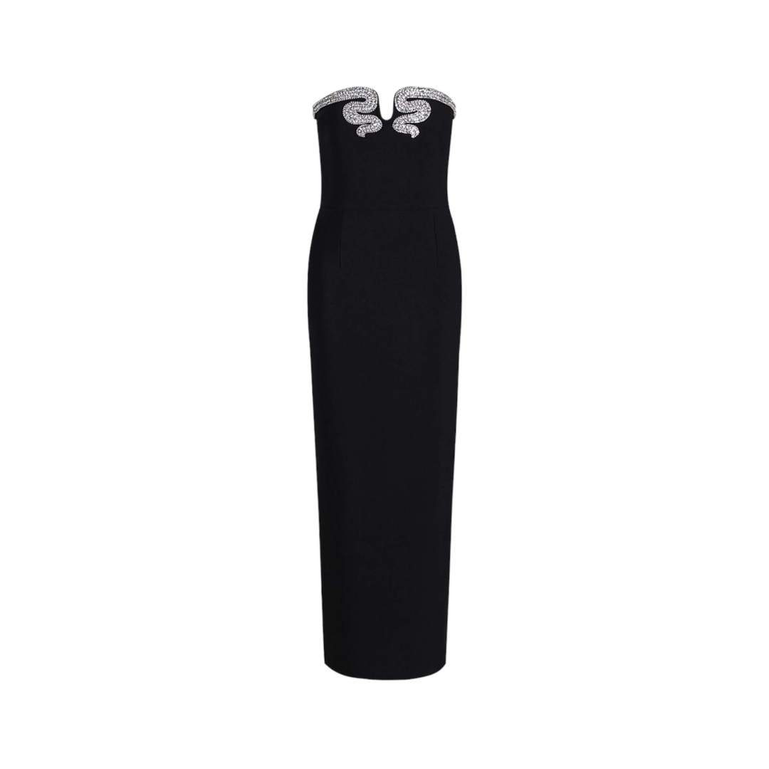 Pre Order:  Crystal Embellishment High Waist Wrapped Hip Bandage Dress