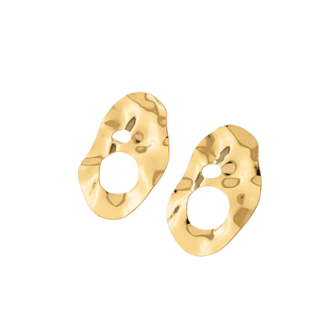 Pre Order:  Vintage Irregular Round Stud Earring