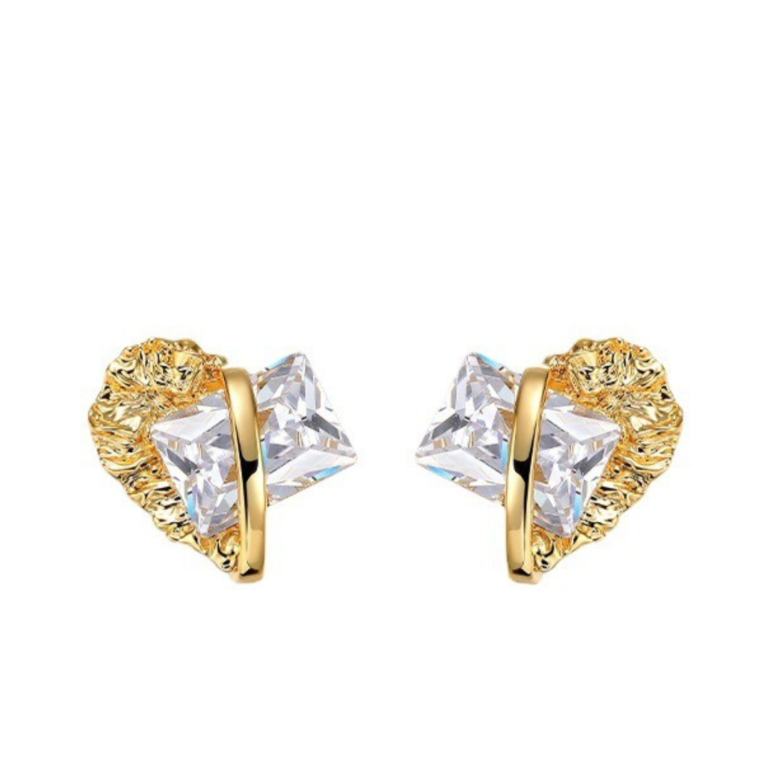 Pre Order:  Geometric Zircon Earrings