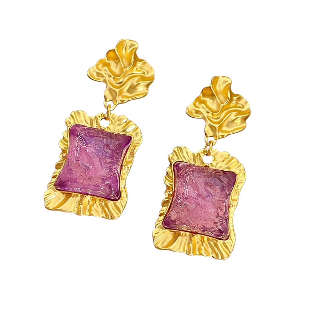 Pre Order:  Vintage Crystal Lava Earrings