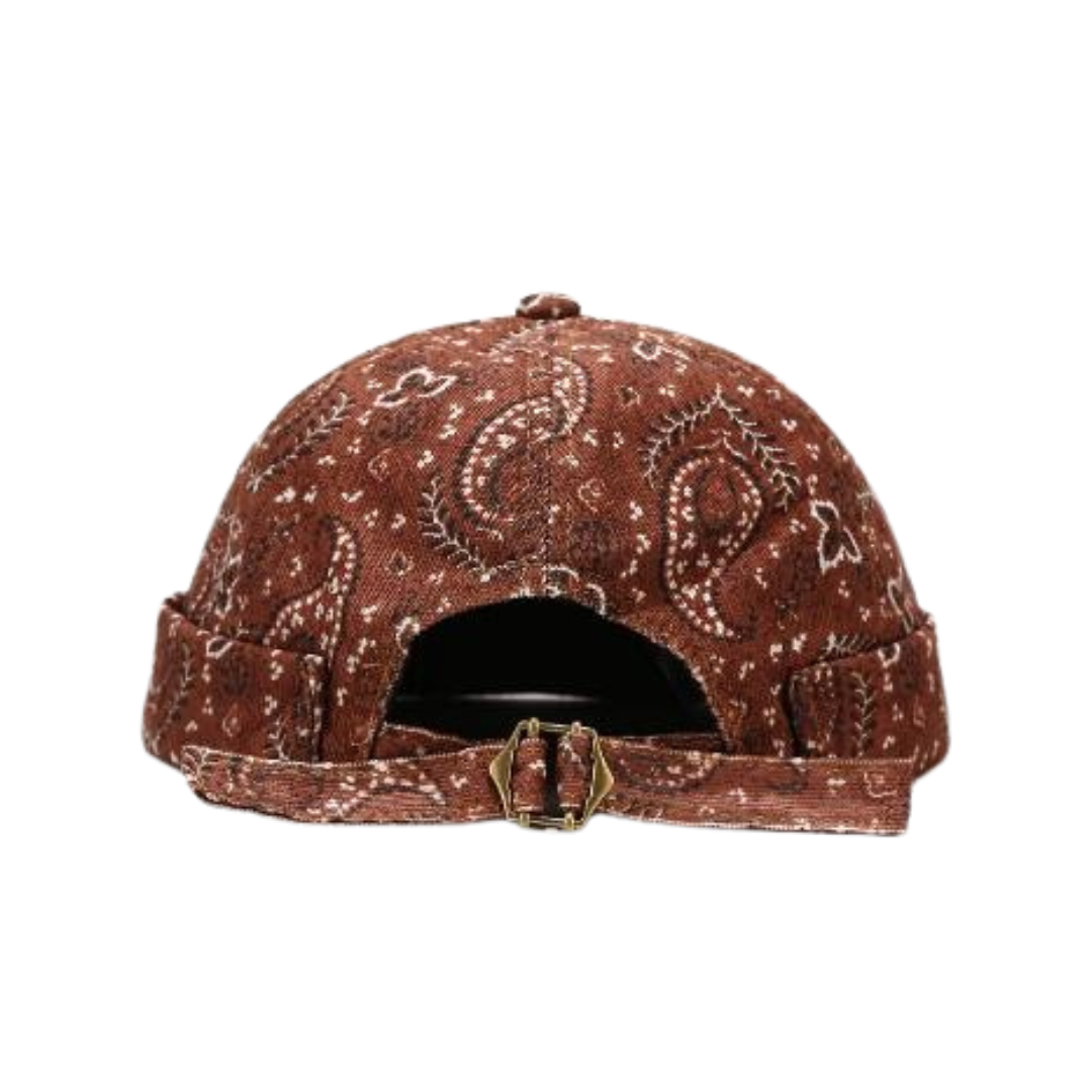 Pre Order:  Cashew Flower Retro Brimless Baseball Cap