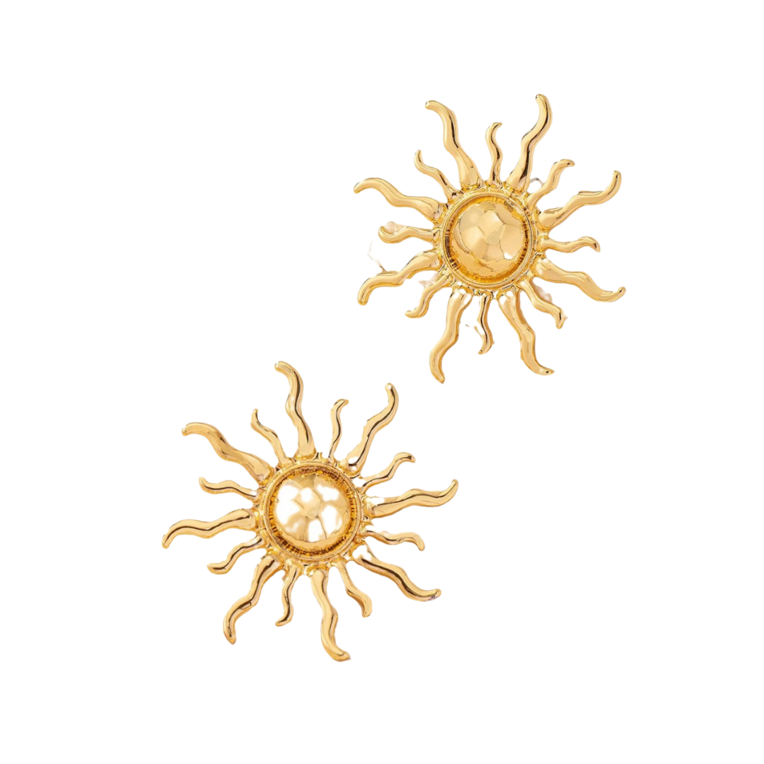 Pre Order:  Retro Exaggerated Sun Earrings