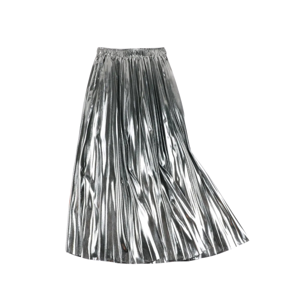 Pre Order:  Solid Pleated Midi Skirt