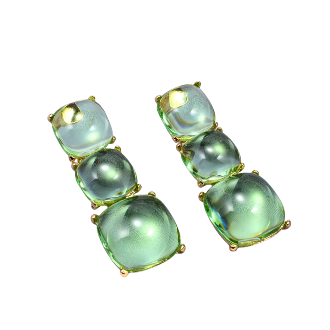 Pre Order:  Chic Geometric Resin Drop Earrings