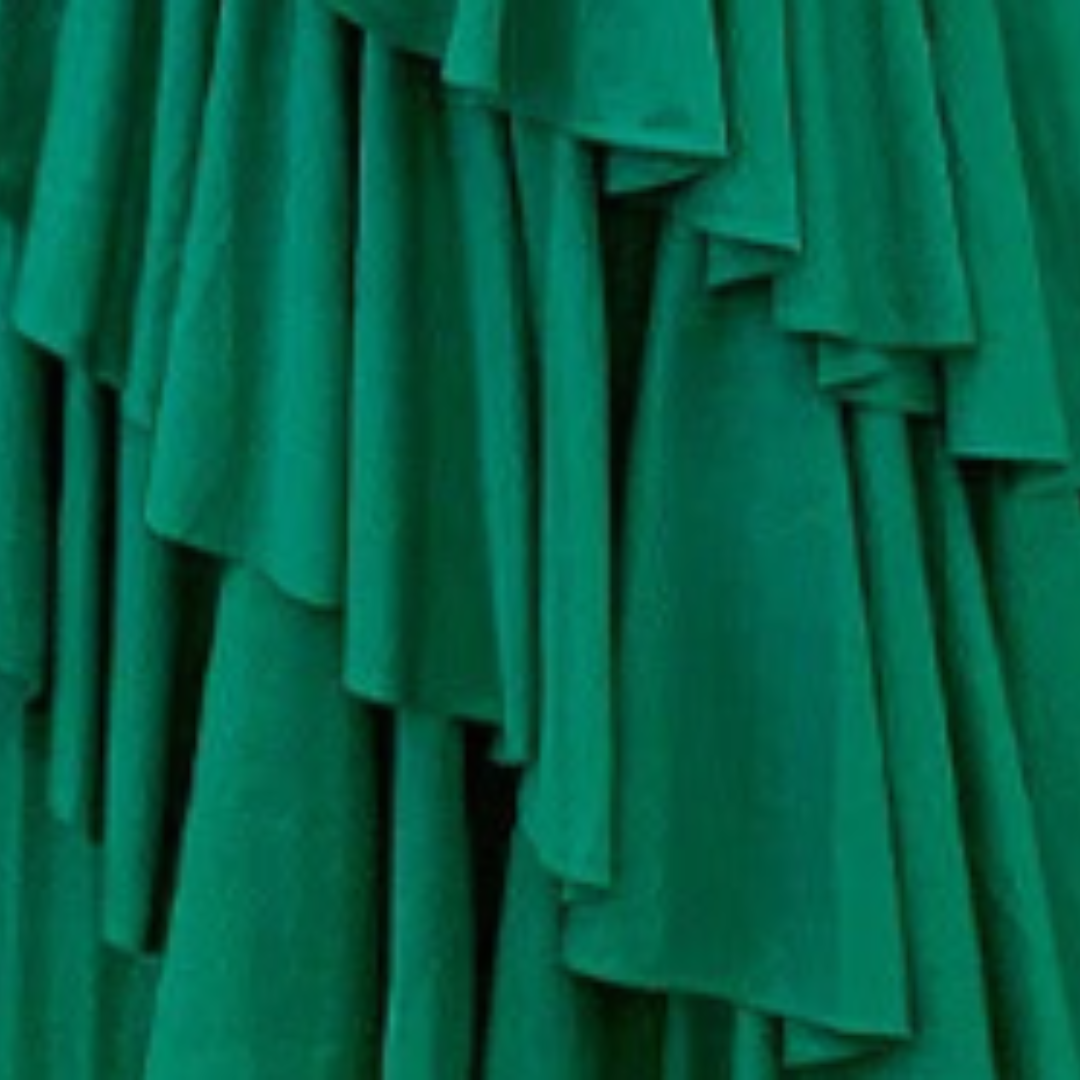 Pre Order:  Solid Ruffle Pleated Elastic Dress