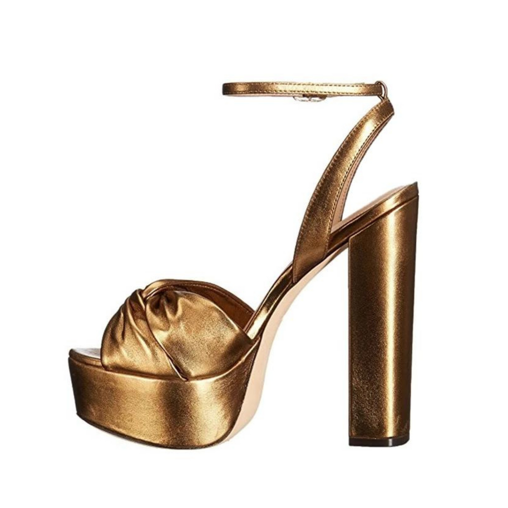 Gold Goddess Ankle Strap Sandals