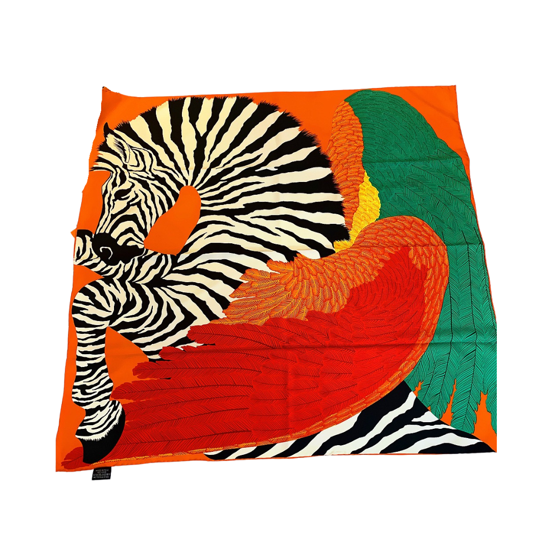 Pre Order:  Zebra Pegasus Twill Square Scarf