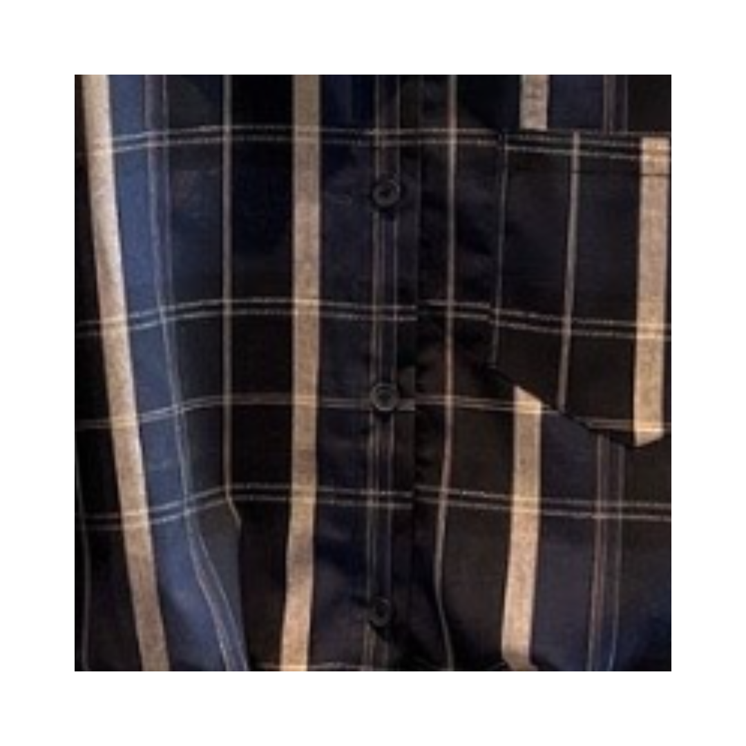 Pre Order:  Plaid Drawstring Crop Shirt