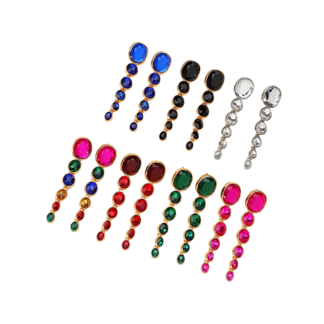 Pre Order:  Multicolor Oval Drop Earrings