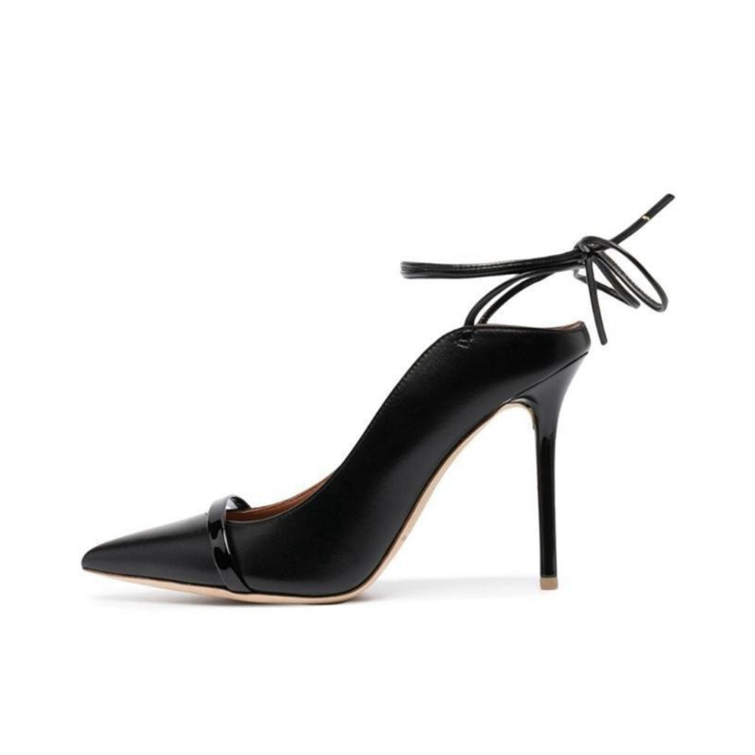 Pre Order:  Pointed Toe Back Lace Up Stiletto Pumps