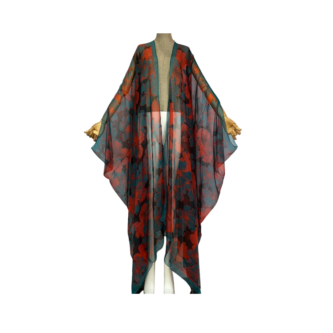 Pre Order: Comfy Vibrant Cover Up Kimono Cardigan - WINI