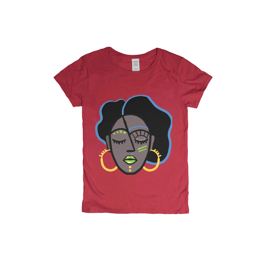 Mocha Afro Green T-Shirt