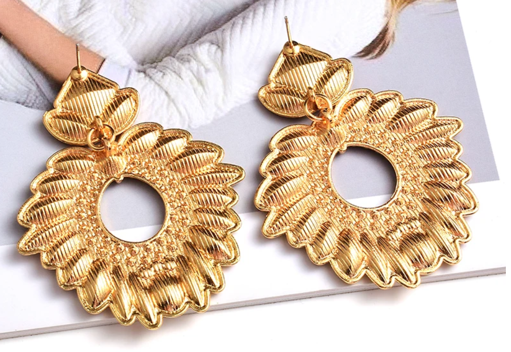 Pre Order:  Rhinestone Wreath Drop Earrings