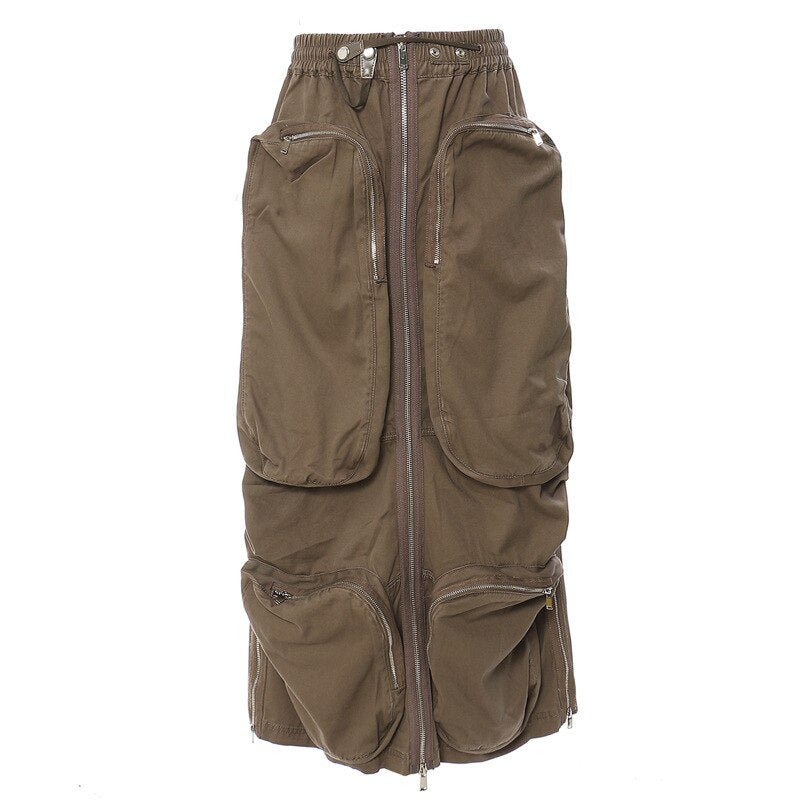 Camouflage Cargo Skirt - Kelly Obi New York