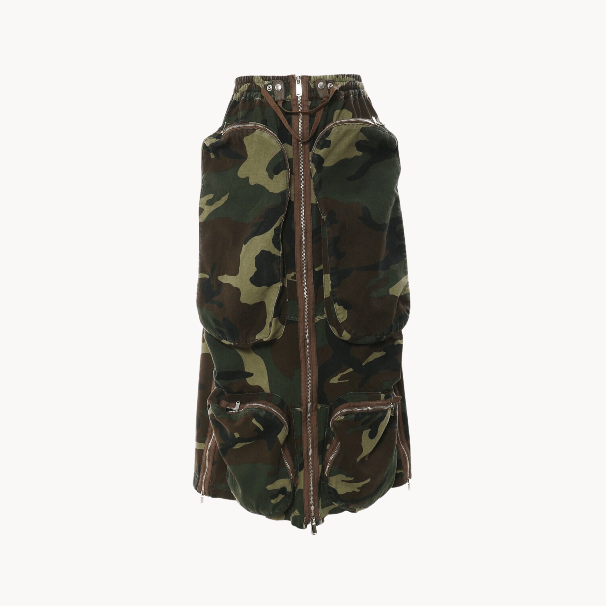 Camouflage Cargo Skirt - Kelly Obi New York