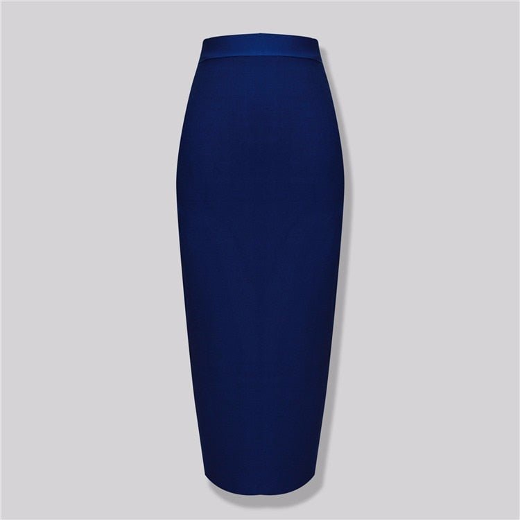 Candy Color Bandage Pencil Skirt - Kelly Obi New York