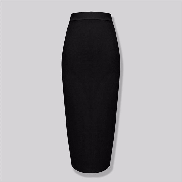 Candy Color Bandage Pencil Skirt - Kelly Obi New York