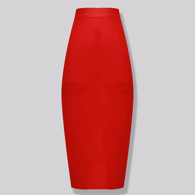 Candy Color Bandage Pencil Skirt - Kelly Obi New York