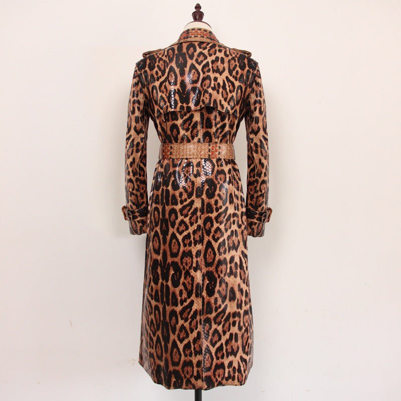 Cheetah Trench Coat - Kelly Obi New York