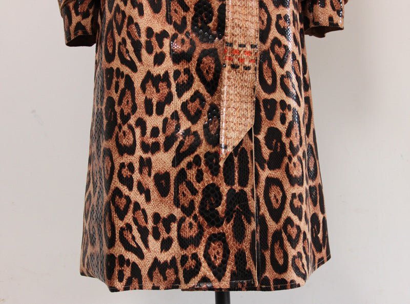 Cheetah Trench Coat - Kelly Obi New York