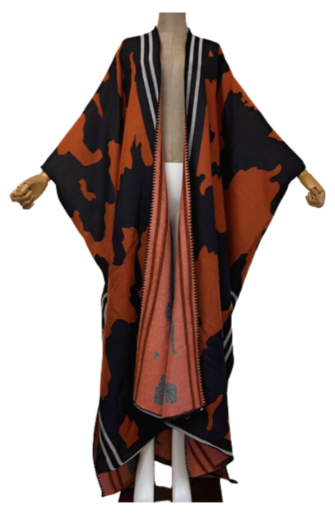 Modern Maxi Poncho Cardigan - WINI