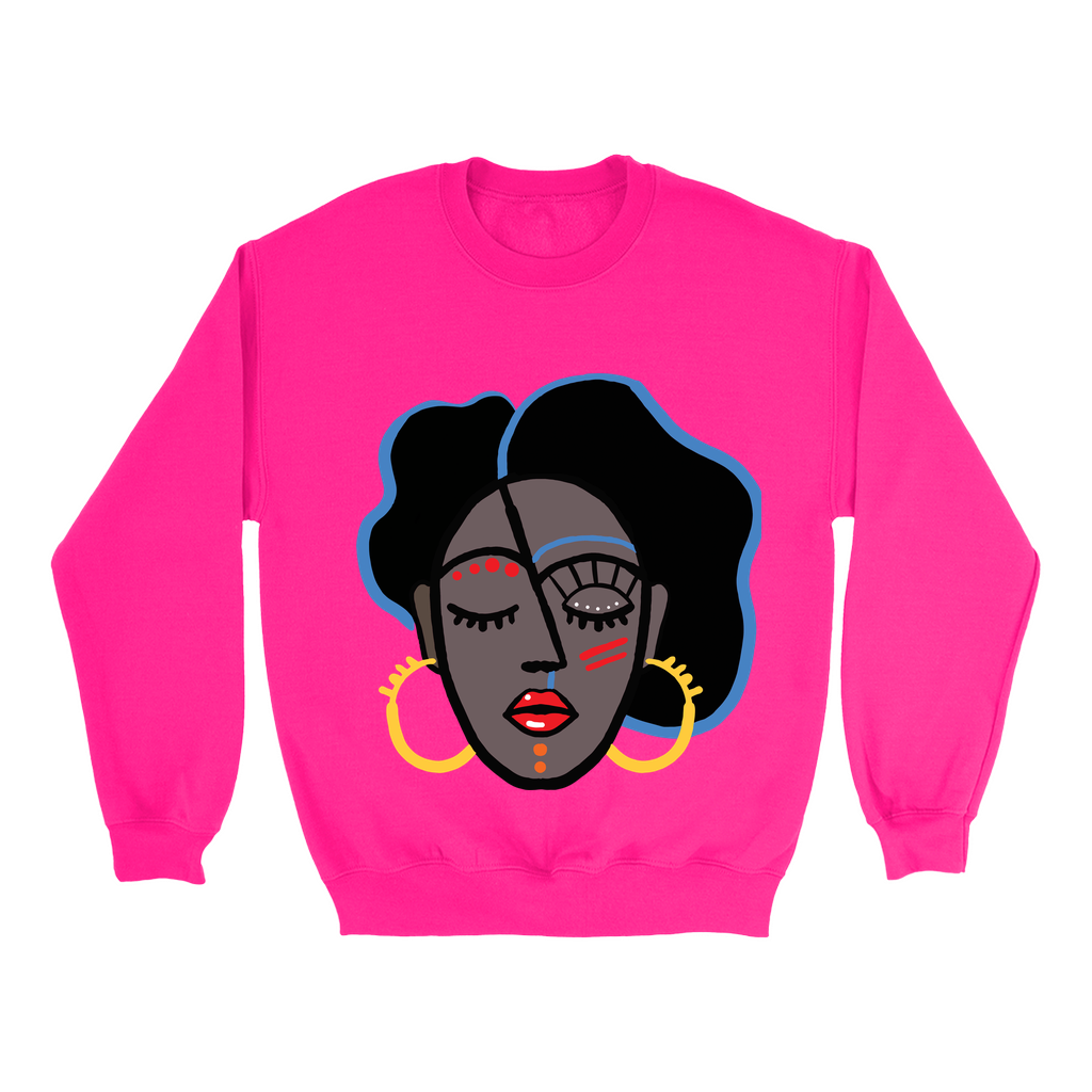 Mocha Afro Red Sweatshirt