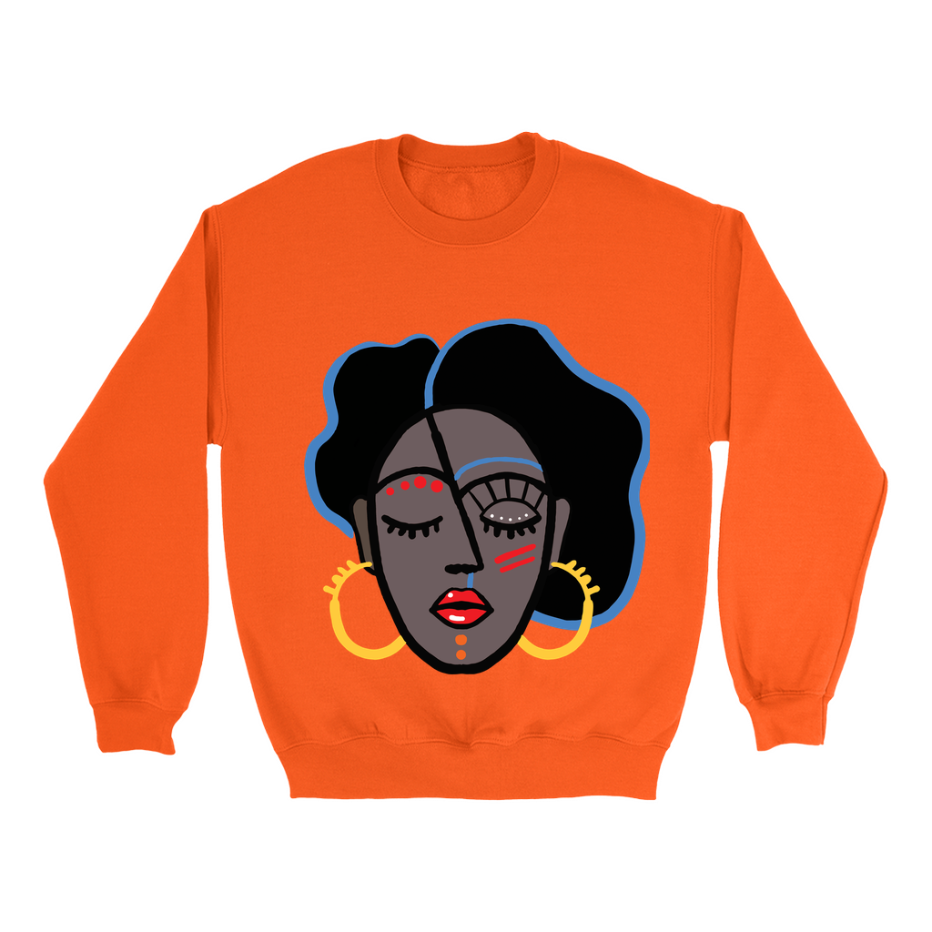 Mocha Afro Red Sweatshirt