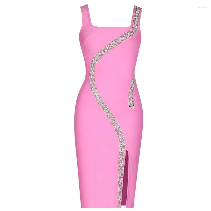 Diamond Snake Slim Fit Camisole Dress