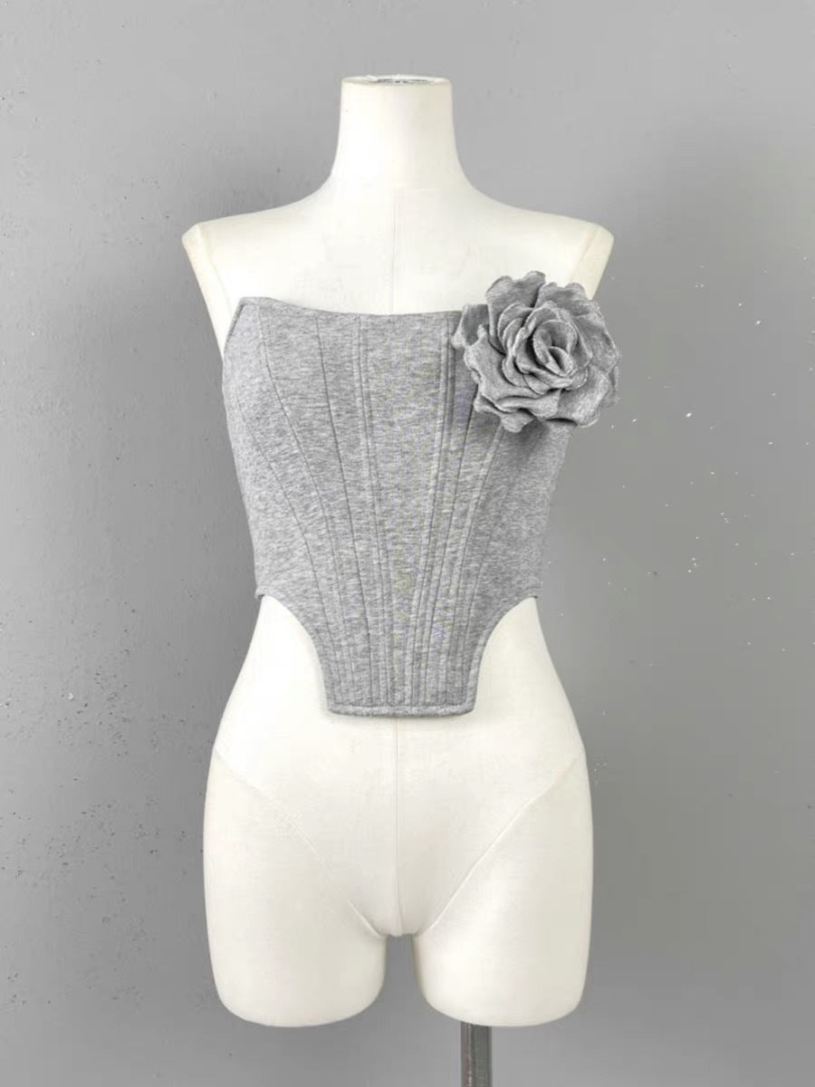 Floral Corsage 3-Piece Jacket + Vest + Pants Set - Kelly Obi New York