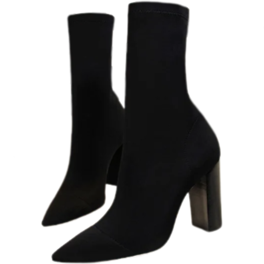 Pre Order:  Elastic Band Stretch Fabric Sock Boots