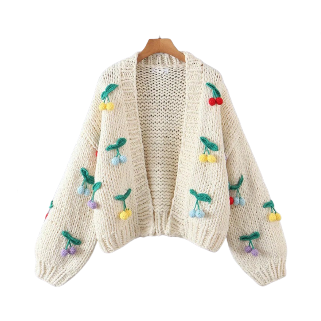 Handmade 3D Colorful Decoration Cardigan