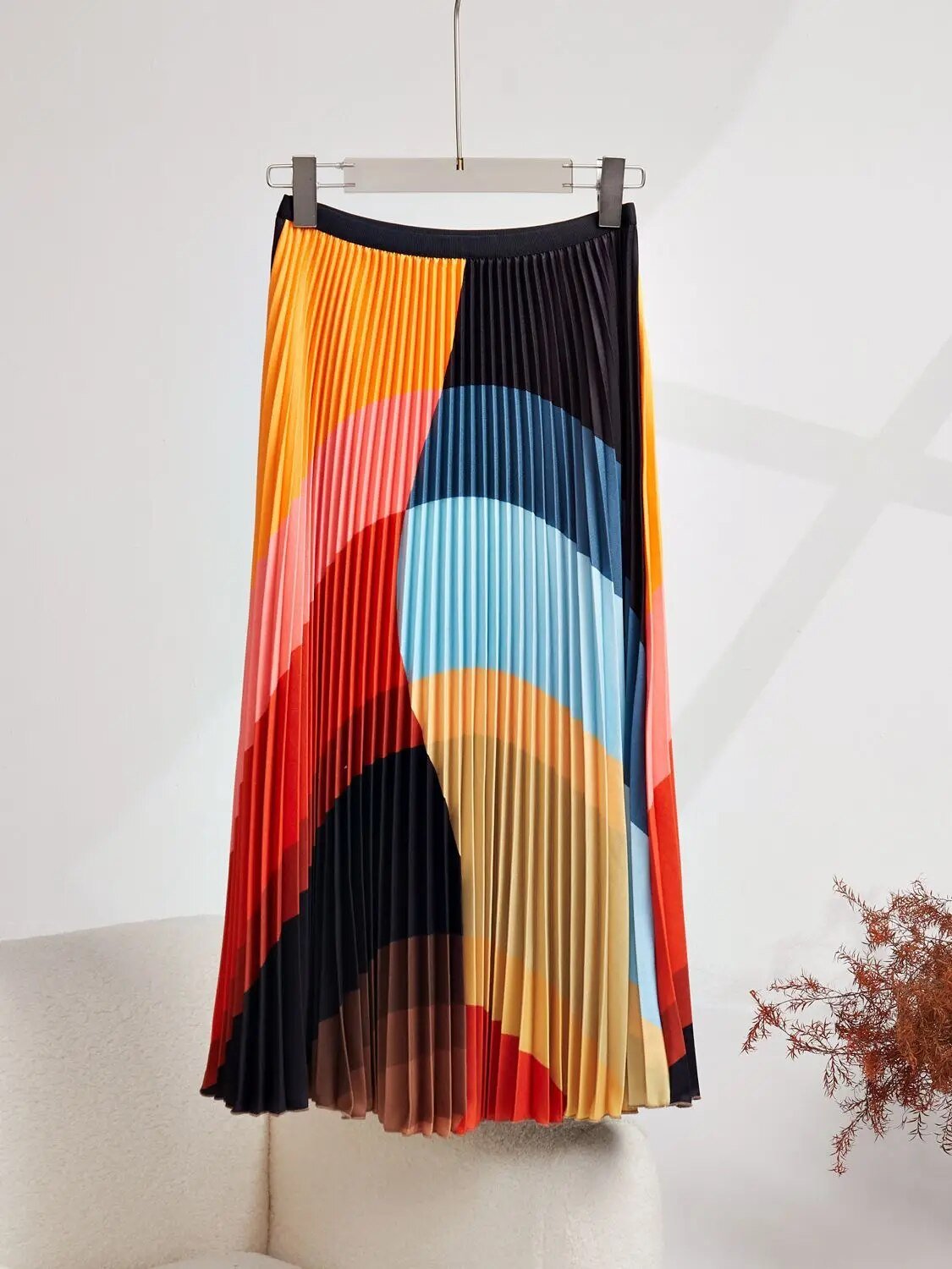 Pleated Chiffon Top and Skirt Set - Kelly Obi New York