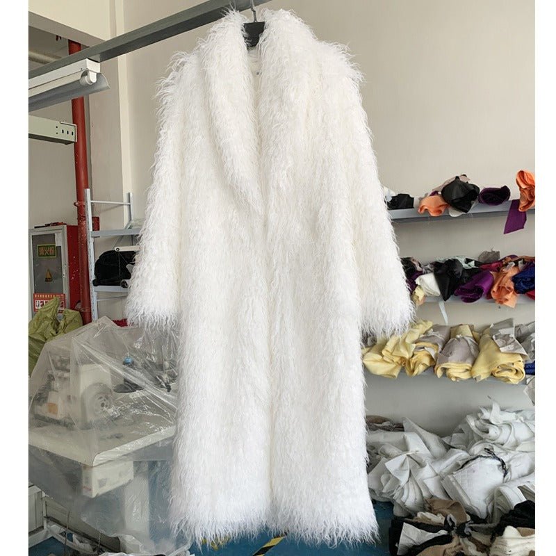 Soft Long Faux Fur Coat - Kelly Obi New York