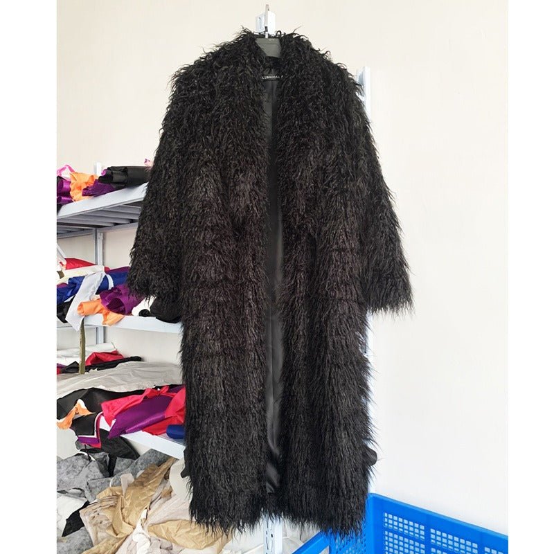 Soft Long Faux Fur Coat - Kelly Obi New York