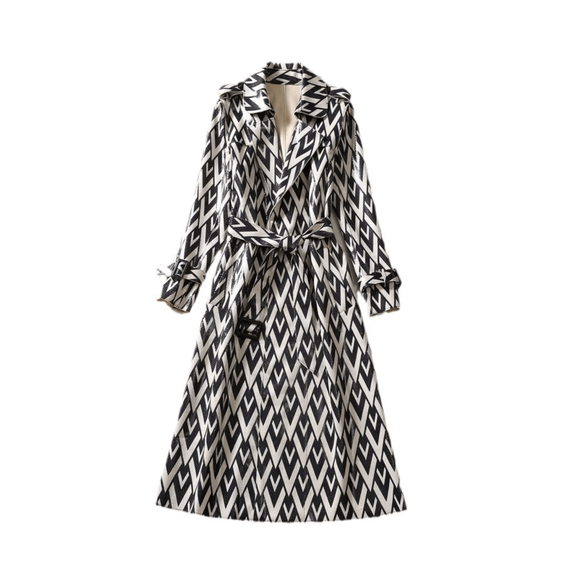 Stacked Vs Belted Loose Coat - Kelly Obi New York