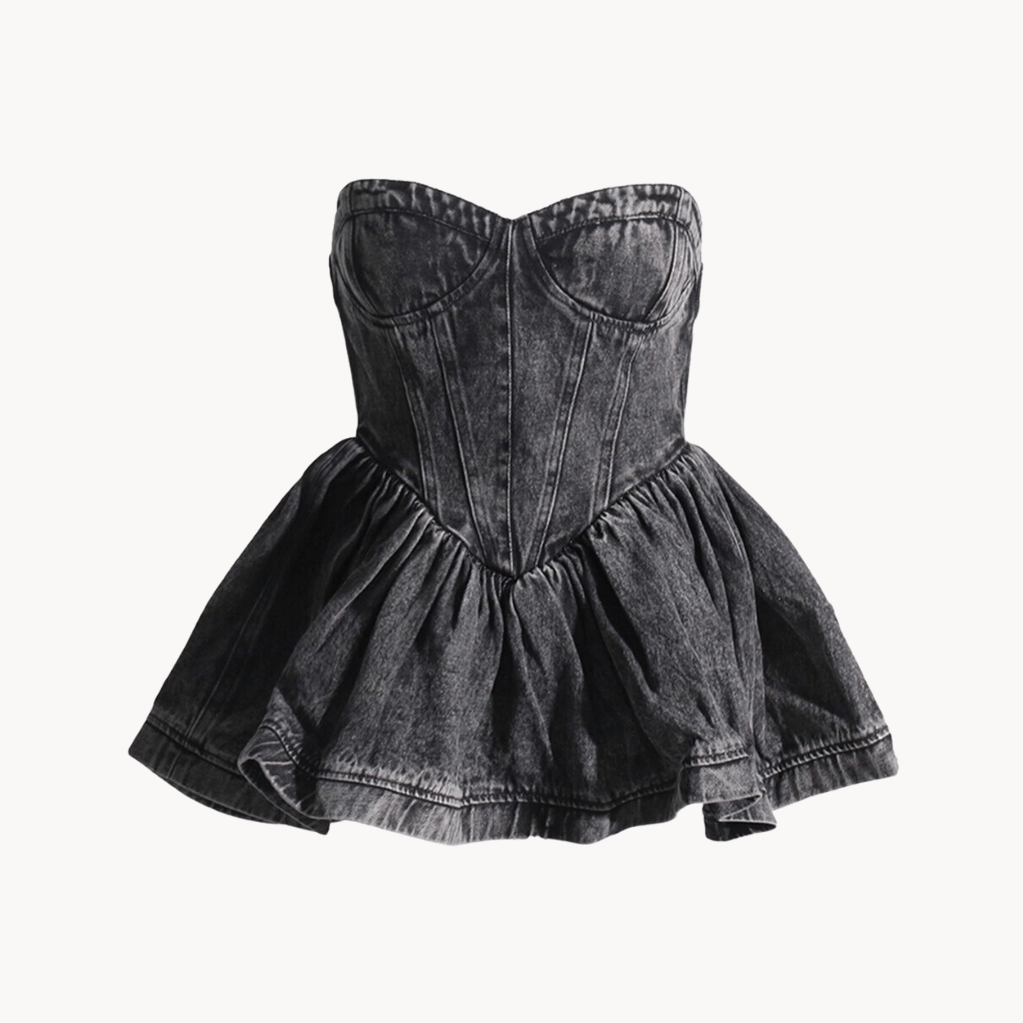 Strapless Denim Top - Kelly Obi New York