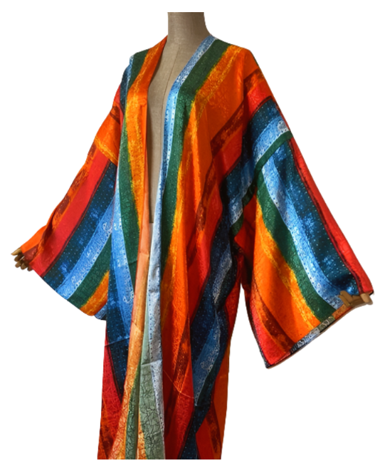 Pre Order:  Vibrant Silk Kimono Cardigan - WINI