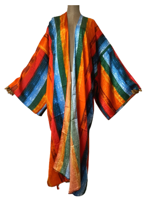 Pre Order:  Vibrant Silk Kimono Cardigan - WINI