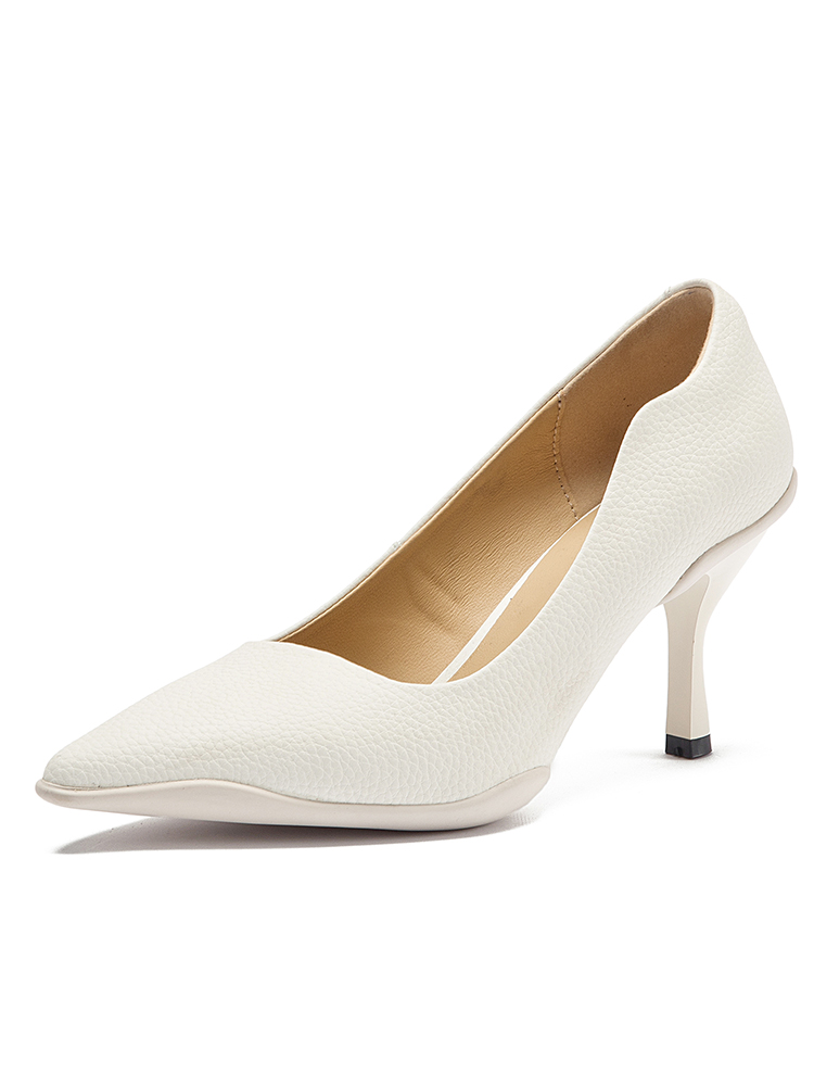 Pre Order:  Classic Pointed Toes Leather Pumps