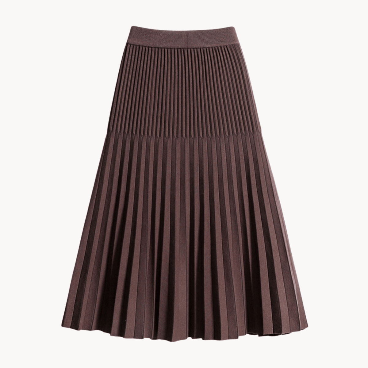 A-Line Knit Mid-Length Skirt - Kelly Obi New York