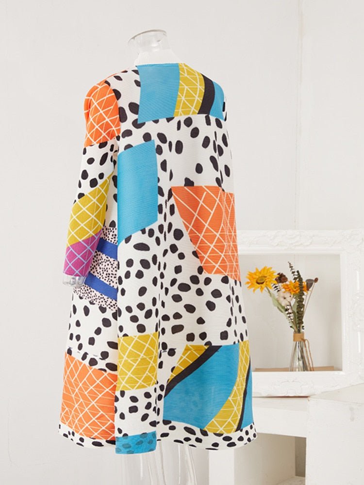 Abstract Leopard Print Dress - Kelly Obi New York