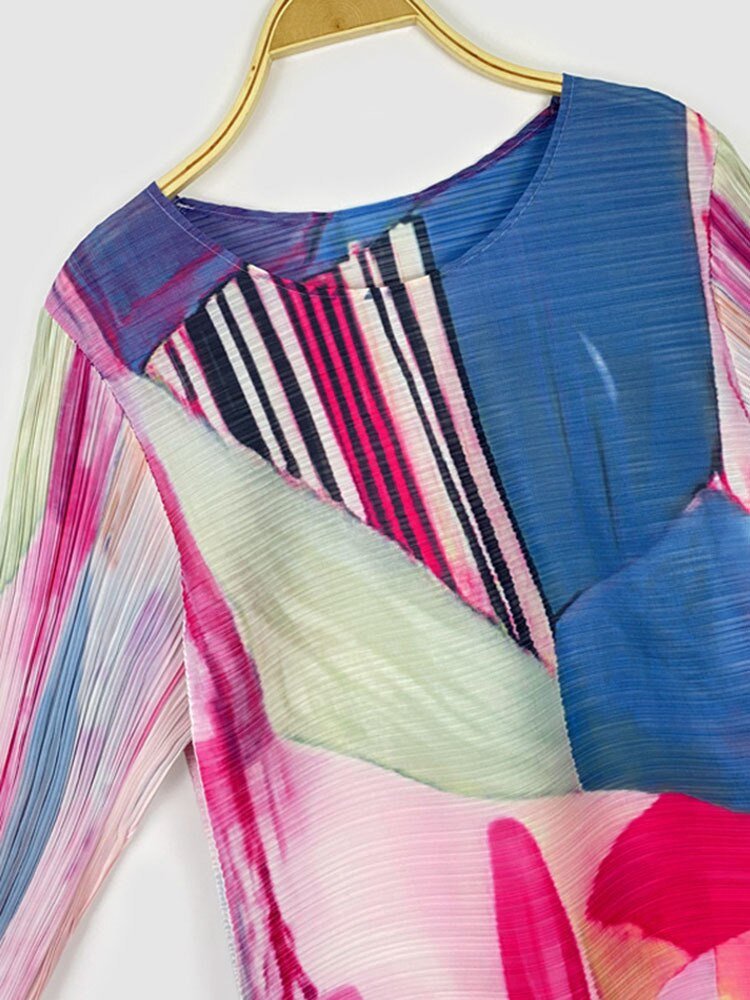 Abstract Pleated Dress - Kelly Obi New York