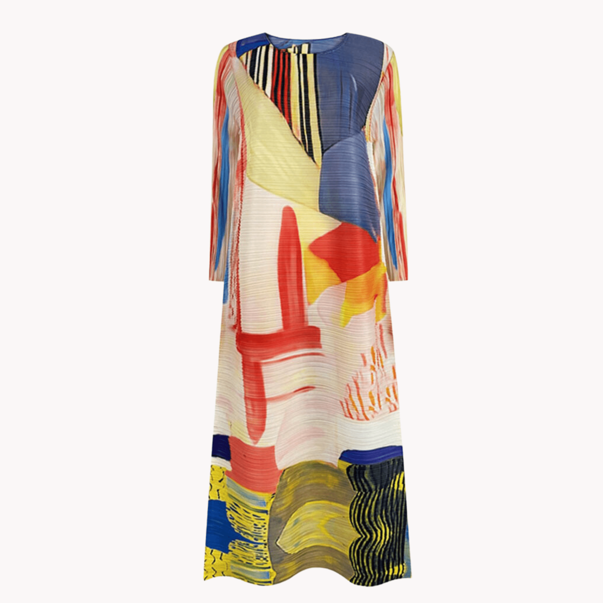 Abstract Pleated Dress - Kelly Obi New York