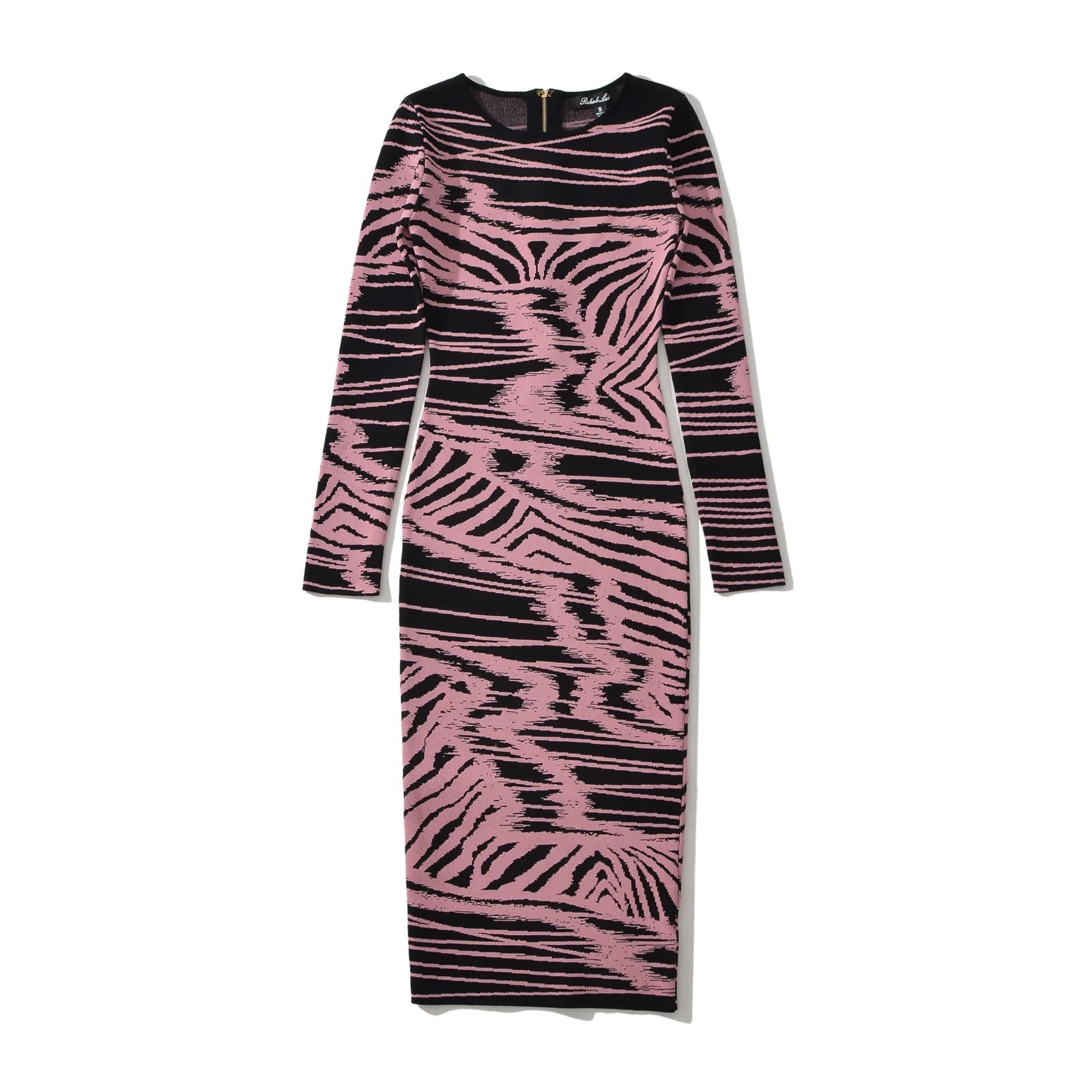 Abstract Wave Jacquard Knit Dress - Kelly Obi New York