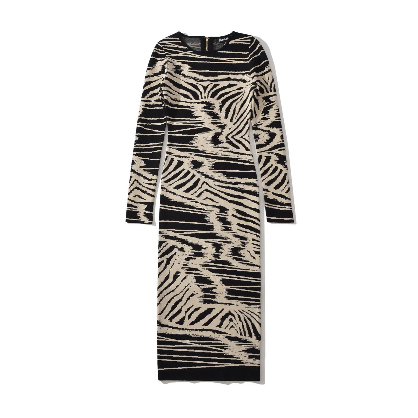 Abstract Wave Jacquard Knit Dress - Kelly Obi New York