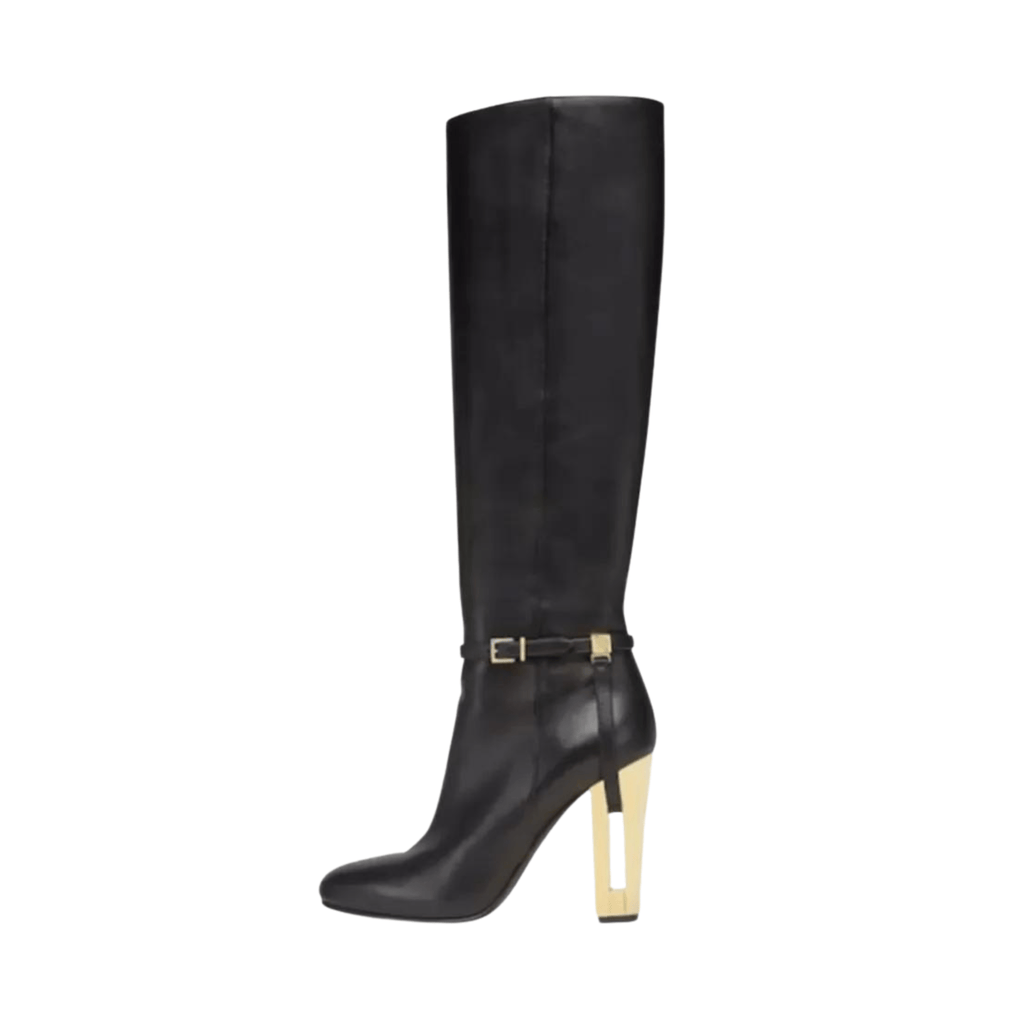 Ankle Strap Spliced Sleeve Boots - Pre Order: Ships Feb 29